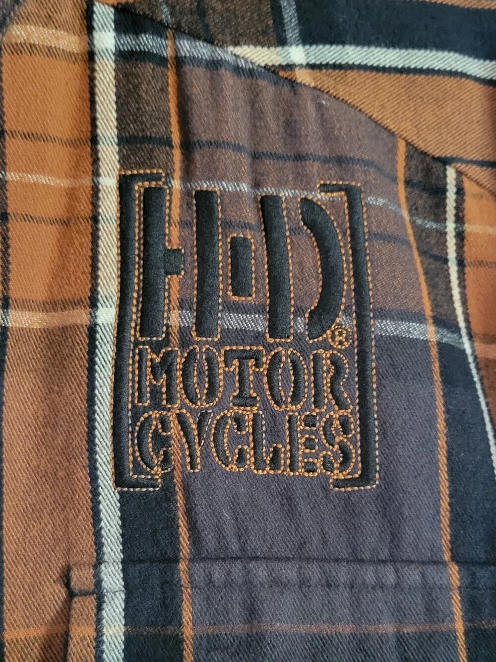 Harley-Davidson Sherpa Lined Plaid Shacket Jacket Handwarmer Pockets Heavyweight